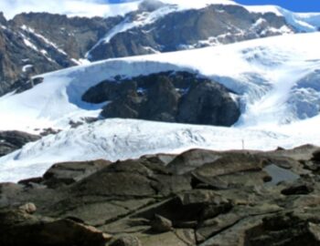 Gletscher auf dem Berg