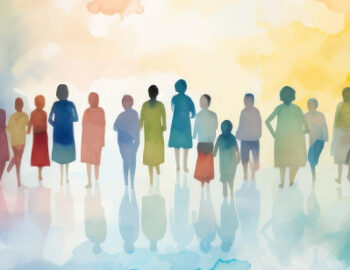 Menschen in Aquarell