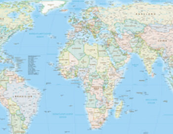 realistische Weltkarte