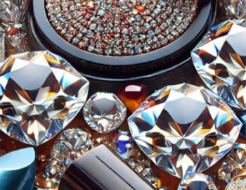 Lippenstift und Diamanten