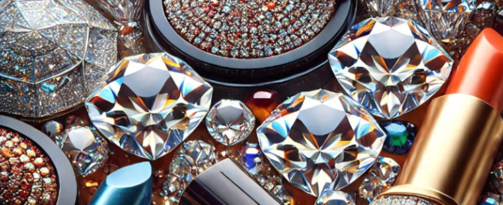 Lippenstift und Diamanten