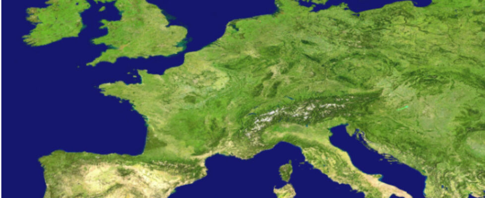 Ausschnitt Europa Karte