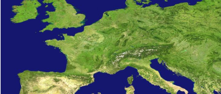 Ausschnitt Europa Karte